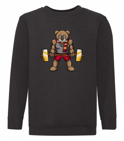 Muscle teddy , kids crew sweat