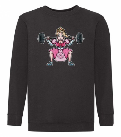 Squat princess , no text, kids crew sweat